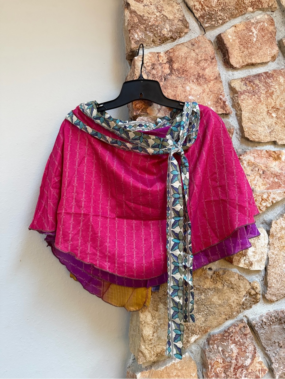 NWT Jaded Gypsy Sari Wrap Skirt